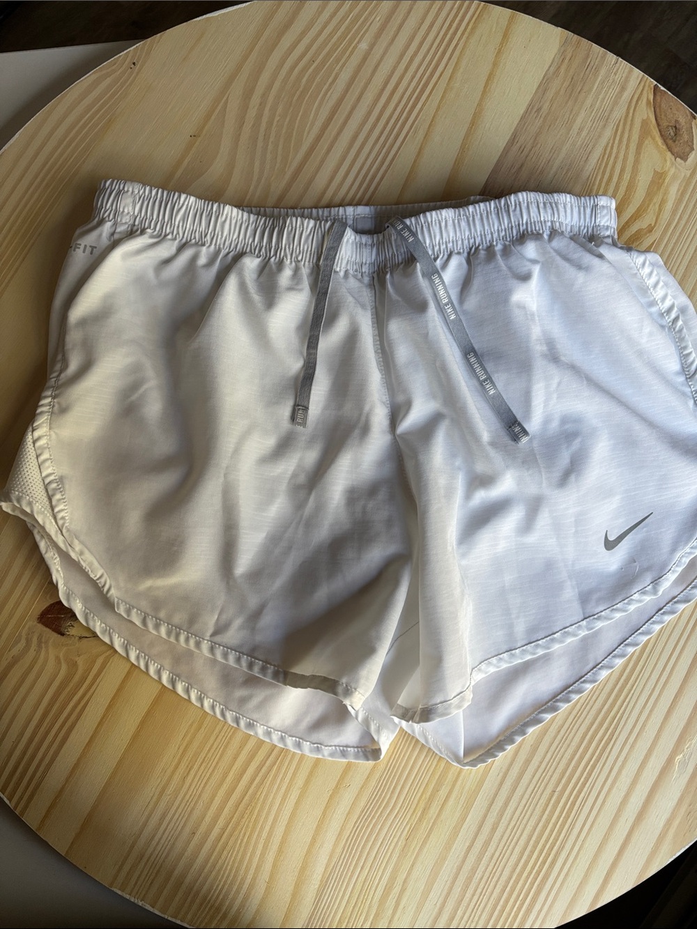 Nike White Women’s Athletic Dri-FIT Shorts